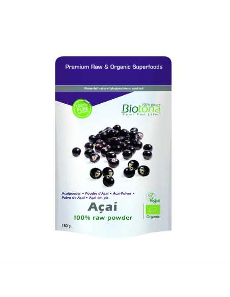 Acai raw polvo superfood bio 150g Biotona Acai raw polvo superfood bio 150g Biotona